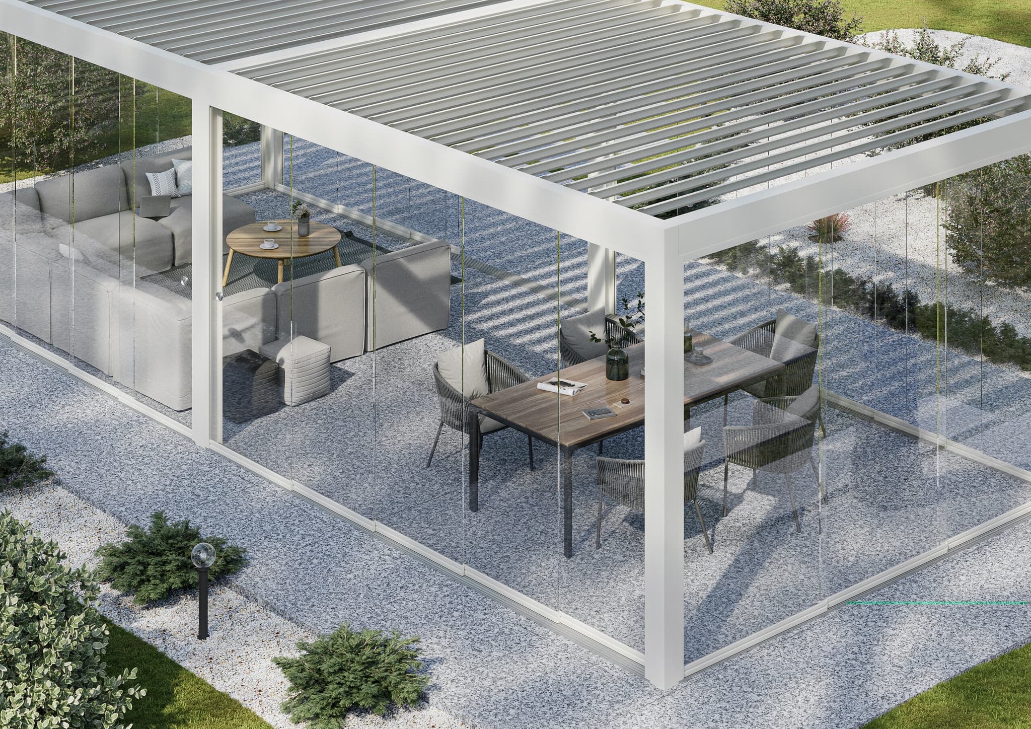 Pergola SKYVI widok z góry