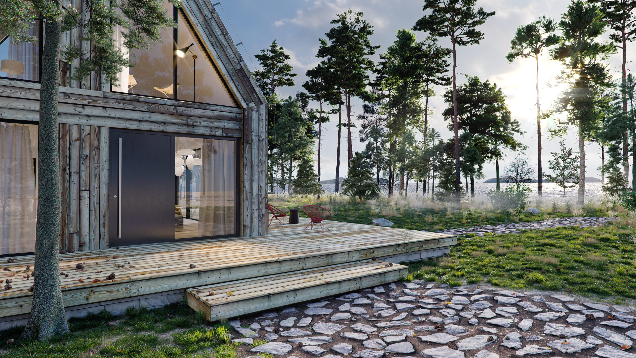 Aluminiowe drzwi wejściowe Aluhaus ELITE FLATT